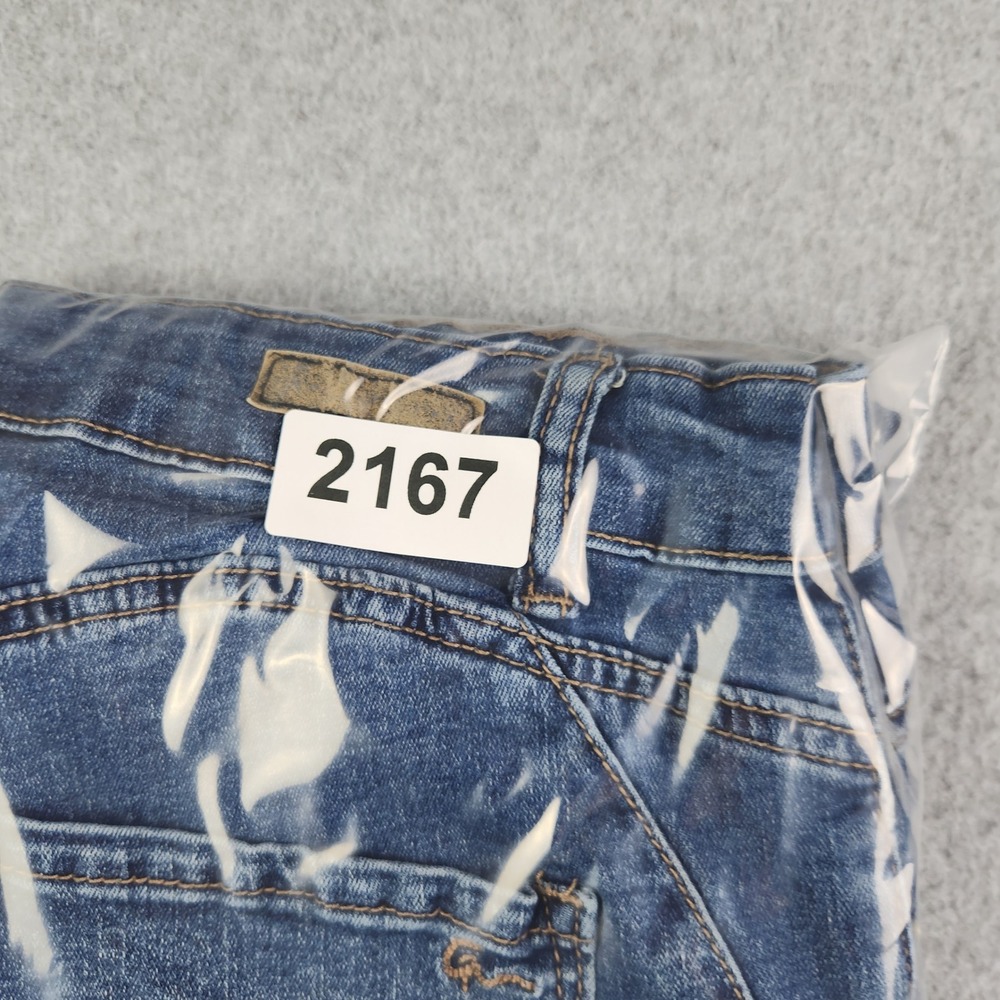 Gemma Rae Jeans Womens Size 13/31 Blue Slim Straight Raw Hem High Rise Stretch - Picture 8 of 8